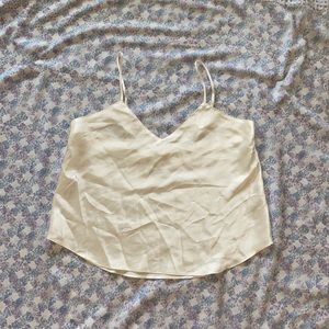 Vintage Cerie White Satin Top